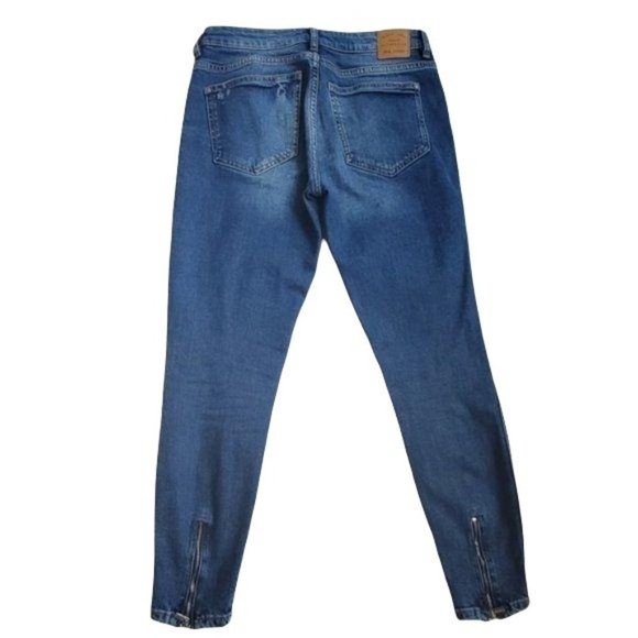 Mango MNG Skinny Isa Blue Wash Jeans -  Sz 2 - Picture 3 of 7